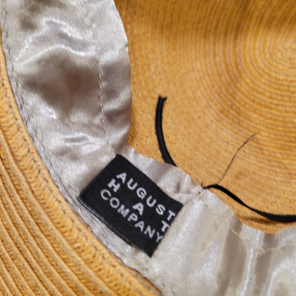 Euc~August Hat Co. Elegant Tan Sun Hat View 5